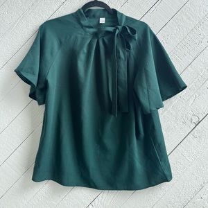 Emerald green blouse